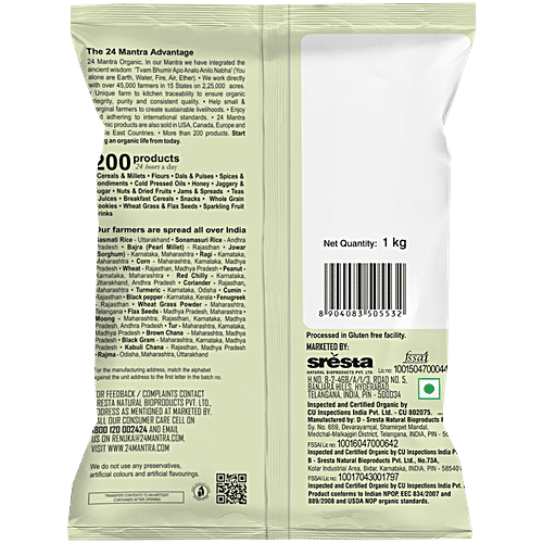 Organic Dal - Green Moong Whole//Hesaru Kaalu|35.2Oz|2.2lbs