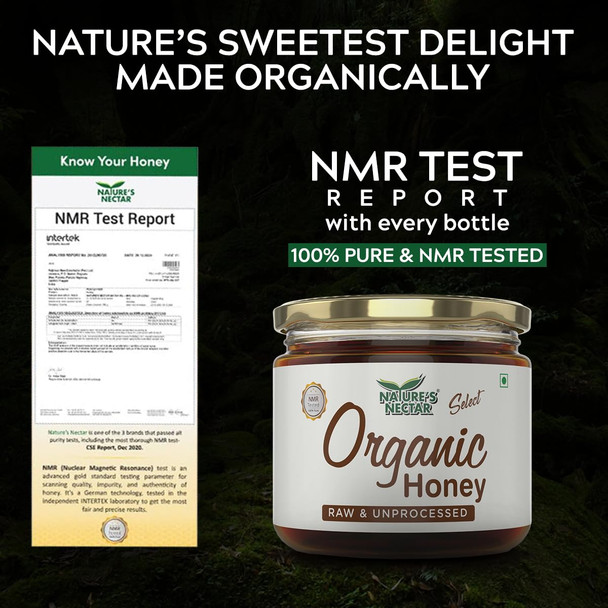 Nature's Nectar Raw Organic Honey|14.08Oz|0.88lbs