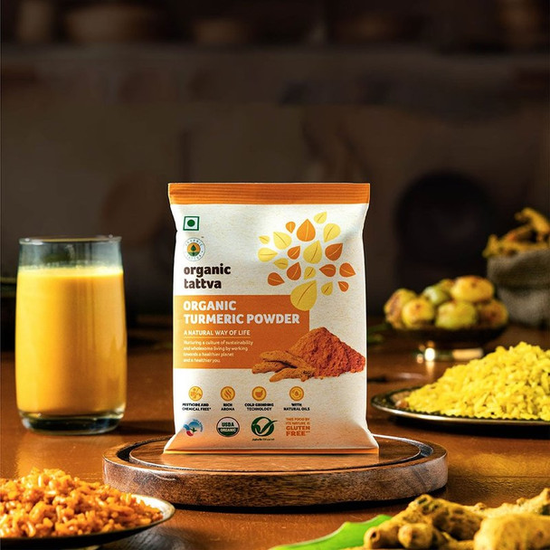 Organic Tattva - Organic Turmeric Powder|3.52Oz|0.22lbs