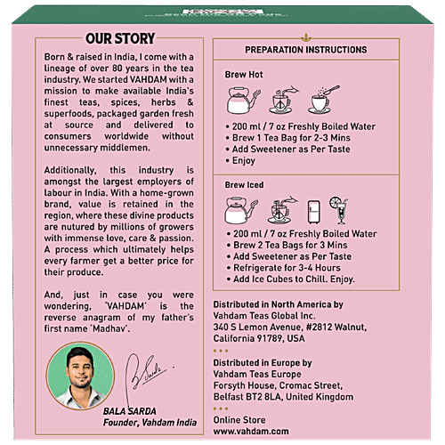 Organic Hibiscus Rose Herbal Tea - Nourishing, Hydrating, Calming & Fragrant Rose|1.056Oz|0.066lbs