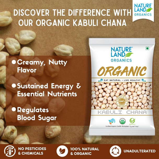 Natureland Organics Kabuli Chana|35.2Oz|2.2lbs