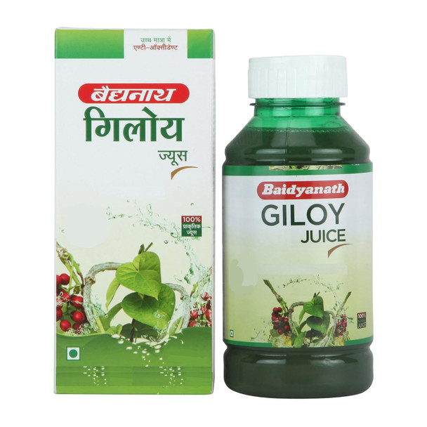 Baidyanath Jhansi Boost Immunity Natural Giloy Juice | 500 Ml | 16.91 fl oz [Fit Tuber Recs]