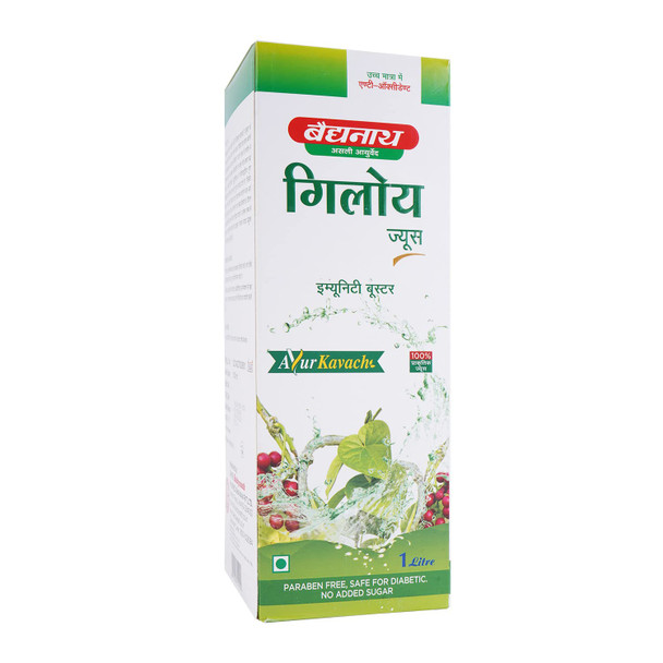 Baidyanath Asli Ayurved Jhansi | Giloy Juice | 1 Ltr | 33.81 fl oz [Fit Tuber Recs]