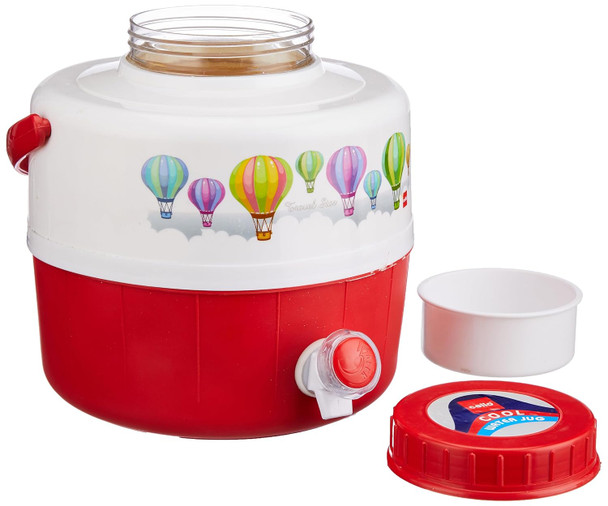 CELLO Travel Star Water Jug- 5 litres (Plastic), Pack of 1 | 5 litres | 169.07 fl oz [Fit Tuber Recs]