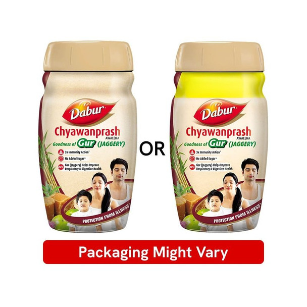 Dabur Chyawanprash Awaleha (Gur)|900 g|31.75 oz [Fit Tuber Recs]