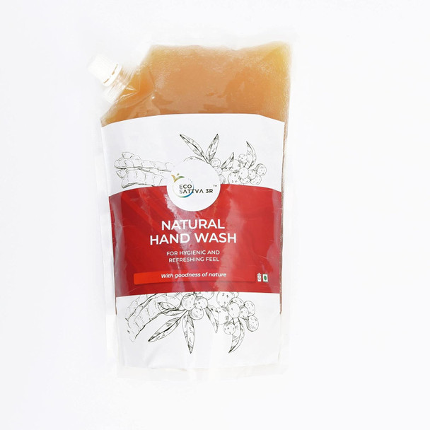 EcoSattva 3R Natural Chemical-Free Herbal Soap Nut Extract Citrus Fragrance Organic Handwash | 500 ml | 16.91 fl oz [Fit Tuber Recs]