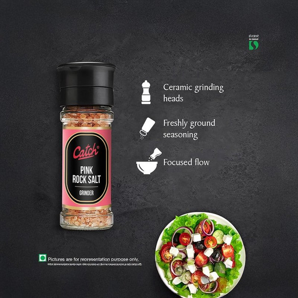 Catch Pink Rock Salt Grinder|100g|3.53 oz [Fit Tuber Recs]