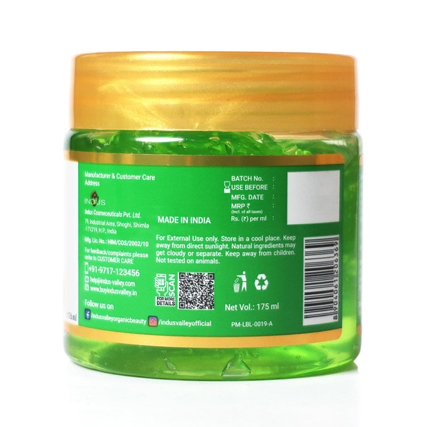 Indus Valley Bio Organic Non-Toxic Aloe Vera Gel + Sandalwood Face Pack + Multani Mitti Powder | Healing Clay | Bentonite Clay | 175Ml +200G+200G | 5.91 fl oz + 7.06 oz + 7.06 oz [Fit Tuber Recs]