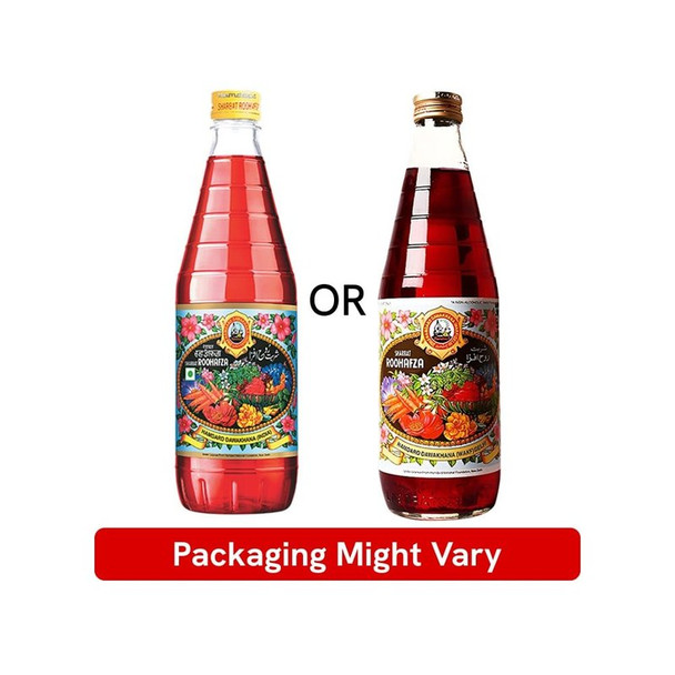 Hamdard Rooh Afza Rose Sharbat|750 ml|25.36 fl oz [Fit Tuber Recs]