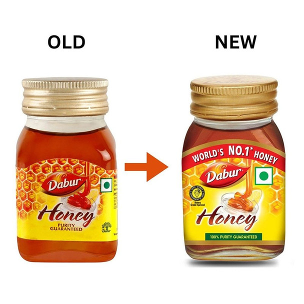 Dabur Honey - 100% Pure, World's No.1 Honey Brand (No Sugar Adulteration)|100 g|3.53 oz [Fit Tuber Recs]