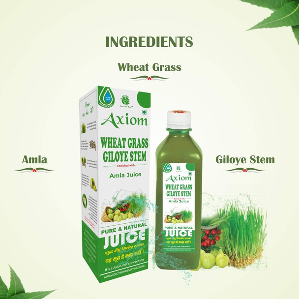 Jeevanras Wheat Grass Giloye Stem Juice-Herbal Juice For Detoxify The Body|Helps To Purify Blood|Made With Wheatgrass And Pure Amla Juice | 1000Ml | 33.81 fl oz [Fit Tuber Recs]