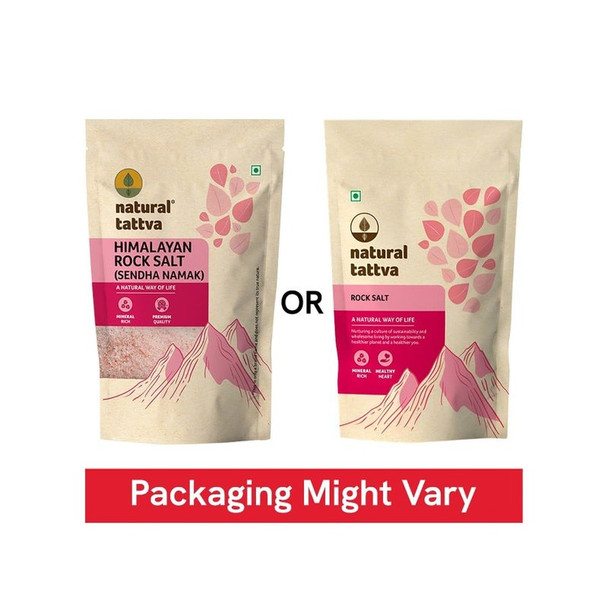 Natural Tattva Rock Salt / Sendha Namak|500 g|17.64 oz [Fit Tuber Recs]
