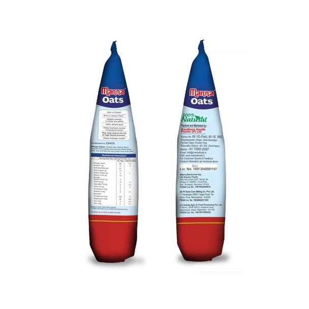 Manna Instant Instant Oats|1 kg|35.27 oz [Fit Tuber Recs]