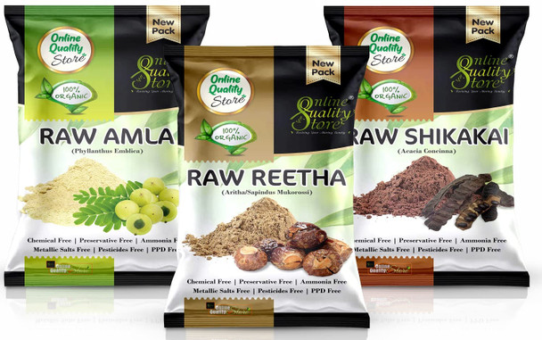 Online Quality Store reetha amla shikakai combo raw form |raw reetha for hair |Aritha|Reetha|Ritha|Soapnuts (Sapindus Mukorossi) |Indian Gooseberry |dried Shikakai, Acacia Concinna|hair pack | 300g | 10.58 oz [Fit Tuber Recs]