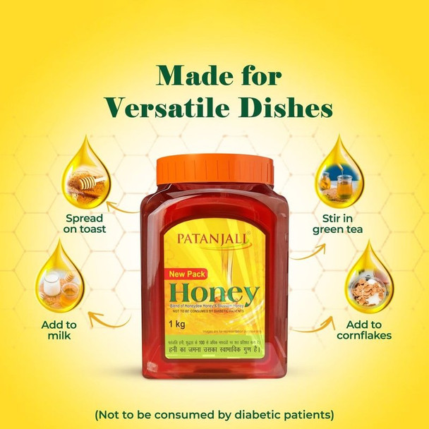 Patanjali Honey|500 g|17.64 oz [Fit Tuber Recs]