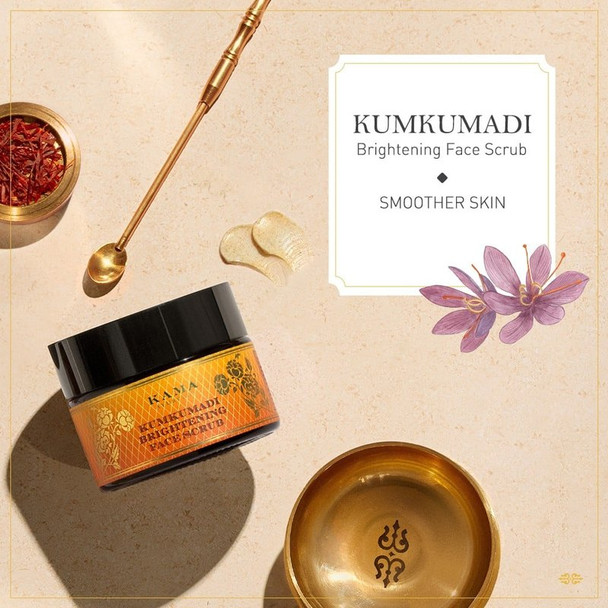 Kama Ayurveda Kumkumadi Brightening Face Scrub|25 g|0.88 oz [Fit Tuber Recs]