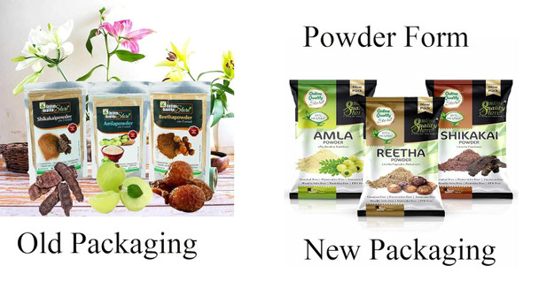 Online Quality Store Amla, Reetha, Shikakai Powder Combo Powder Pack For Hair R (Pack Of 3, Total 380G Pack), All Hair Type, Oily, Dry, Thick, Damaged, 3 Count | 380G | 13.38 oz [Fit Tuber Recs]