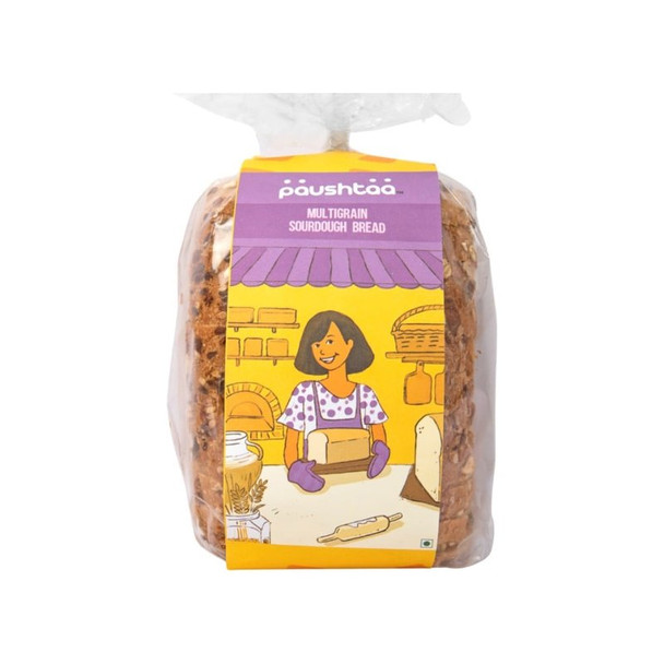 Paushtaa Multigrain Sourdough Bread|400 g|14.11 oz [Fit Tuber Recs]