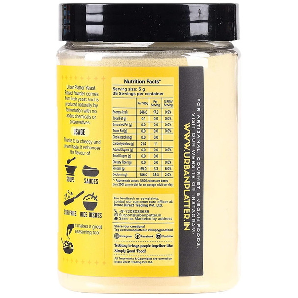 Urban Platter Nutritional Yeast Extract Powder | 175g | 6.17 oz [Fit Tuber Recs]