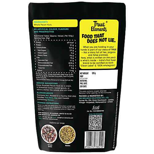 Roasted Pecan Nuts|120 g|4.23 oz [Fit Tuber Recs]