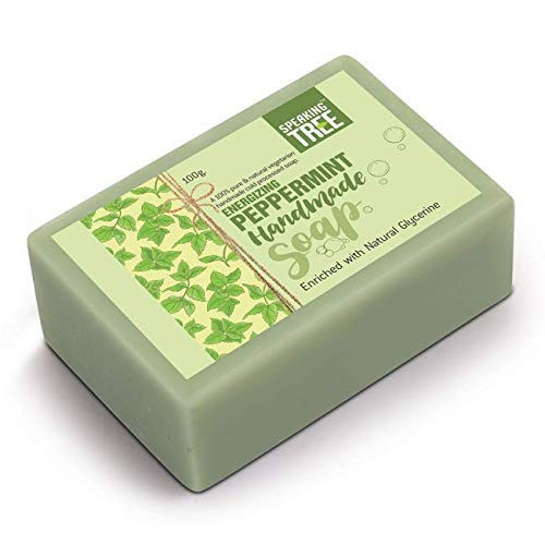 Speaking tree Peppermint Handmade Soap Enriched with Natural Glycerin - Pack of 2 | 100 gms | 3.53 oz [Fit Tuber Recs]