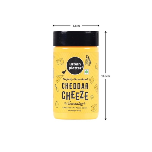 Urban Platter Vegan Cheddar Cheese Seasoning|100 g|3.53 oz [Fit Tuber Recs]