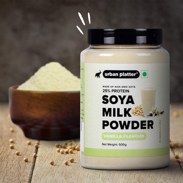 Urban Platter Vanilla Soya Milk Powder | 500g | 17.64 oz [Fit Tuber Recs]