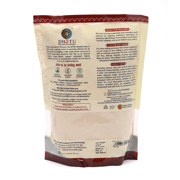 DHATU ORGANICS & NATURALS Foxtail Millet Flour|500 g