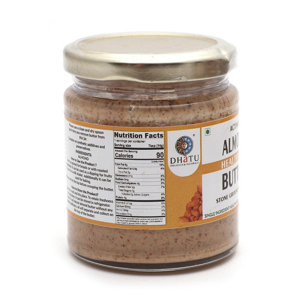 DHATU ORGANICS & NATURALS Almond Butter|150 g