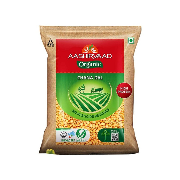 Aashirvaad 100% Organic Arhar Dal /Tur Packet|500 g