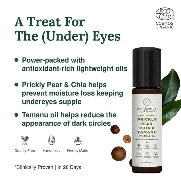 JUICY CHEMISTRY 100 Organic Prickly Pear Chia And Tamanu Eye|7 ml