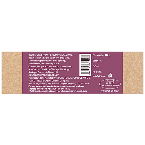 Nourish Organics Fig Amaranth Cookies - Rich In Protein & Fibre, Organic, Gluten-Free|110 g