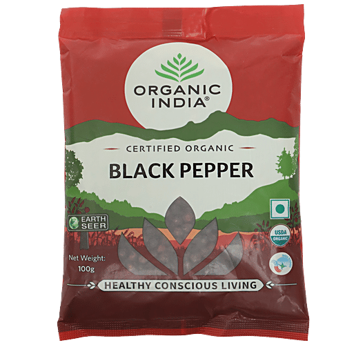Organic India Black Pepper - Certified Organic|100 g