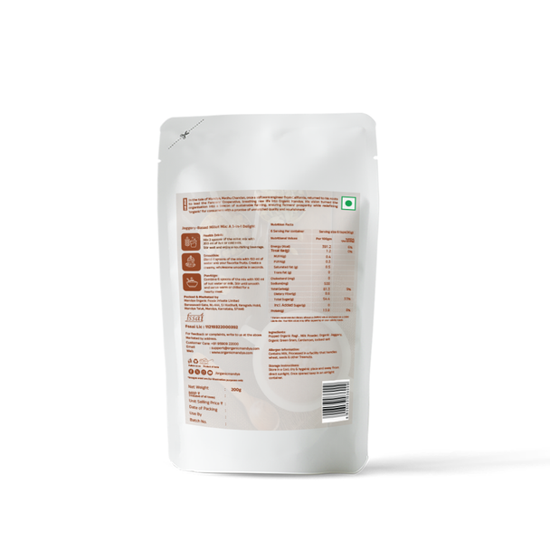 Organic Mandya Organic Popped Ragi Milk - Instant Drink|200g