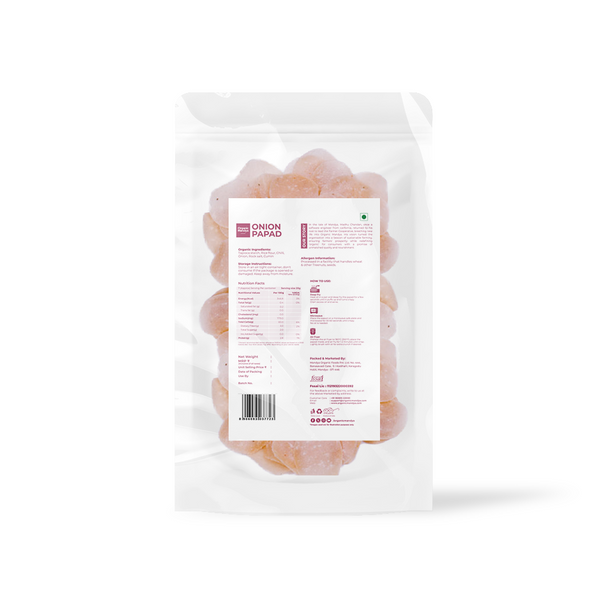 Organic Mandya Onion Papad|150g
