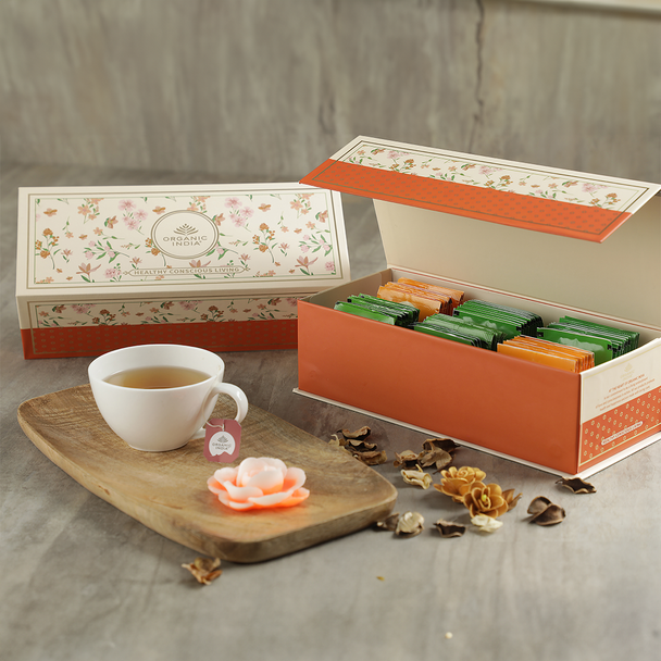 Organic India Caffeine Free Tea Gift Box| 1 box