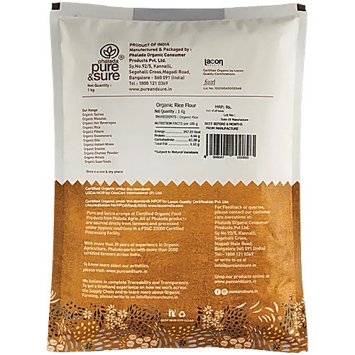Phalada Pure & Sure Organic - Rice Flour/Akki Hittu|1 kg
