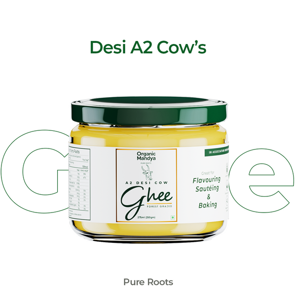 Organic Mandya A2 Desi Cow Ghee|275ml
