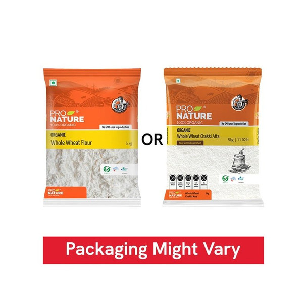 Pro Nature Whole Wheat Organic Atta|5 kg