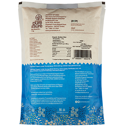 Phalada Pure & Sure Organic Broken Rice|1 kg