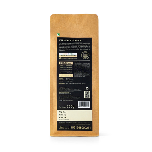 TWO BROTHERS ORGANIC FARMS Instant Coffee Native Araku Valley Coffee|250 g