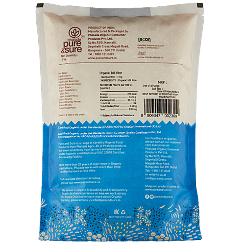 Phalada Pure & Sure Organic Idli Rice|1 kg