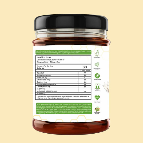 Honey | honey 500gm | Pure Natural & Unfiltered Wild Organic Raw Honey, No Sugar Adulteration (500 gm)