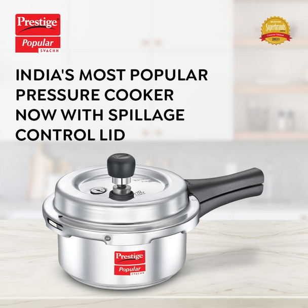 Prestige 2L Popular Svachh Aluminium Pressure Cooker