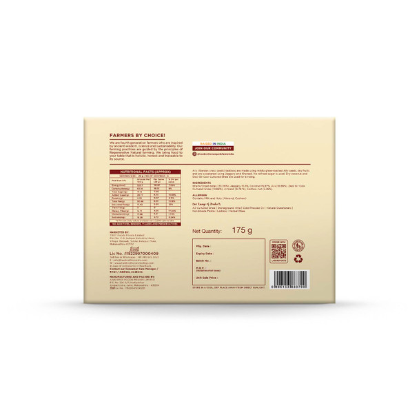 TWO BROTHERS ORGANIC FARMS Aliv Laddoo Box By|175 g