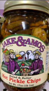 Jake & Amos Bread & Butter Hot Pickle Chips