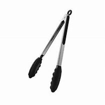 9" Silicone Tongs