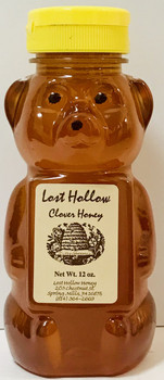 Lost Hollow Clover Honey Bear- 3/4 lb