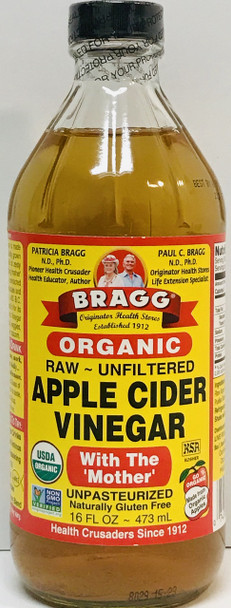 Vinegar- Bragg Apple Cider 16 oz.