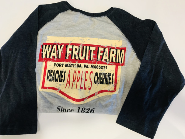 Way Fruit Farm 3/4 Womens Baseball Tee